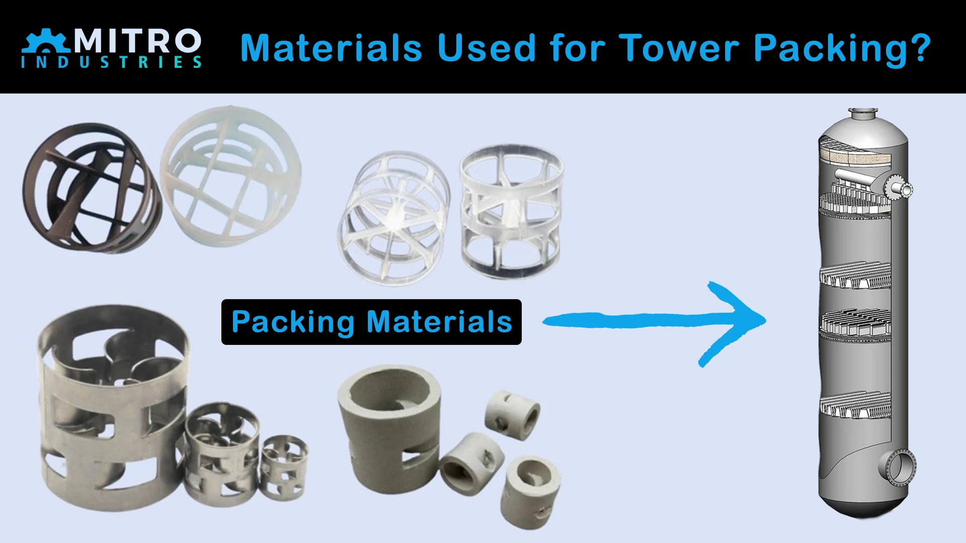 What Are the Common Materials Used for Tower Packing and its Impact Column Performance